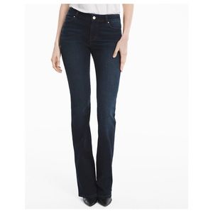 White House Black Market Skinny Flare Dark Wash Jeans